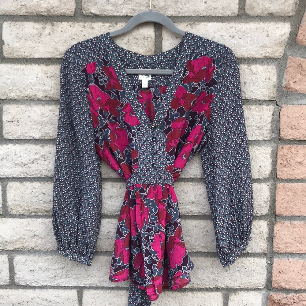 Anthropologie Edme & Esyllte Silk Blouse